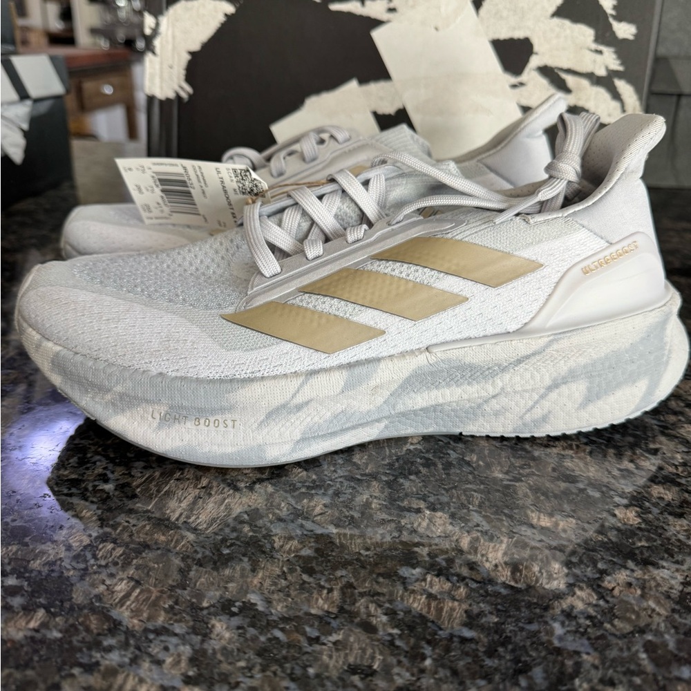 adidas Ultraboost Ultra Boost 5X Running Womens Grey Sneakers Athletic Shoes 9